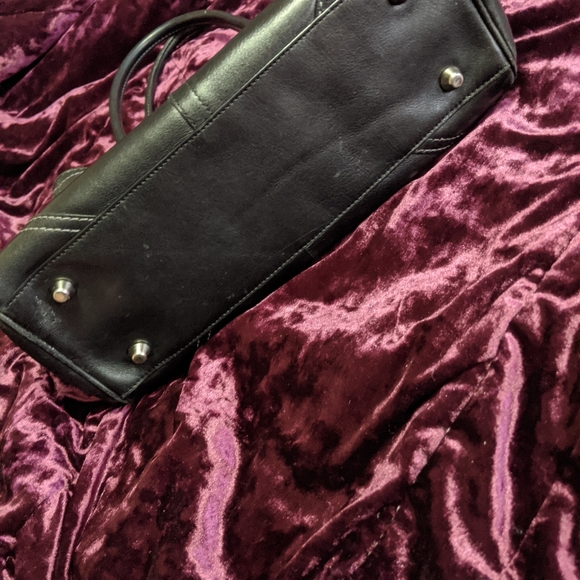 Coach black leather belted Hampton mini satchel - Picture 4 of 6